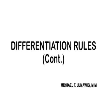 Comprehensive Guide to Differentiation Rules: Chain and Power Rule ...
