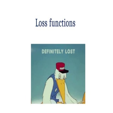 Machine Learning Lectures - Loss Functions (1) | PDF