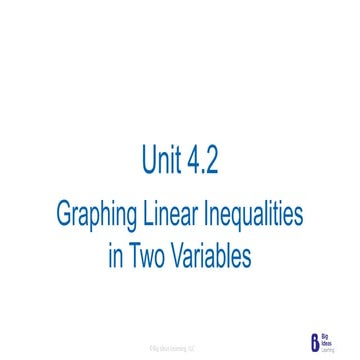 Math 8 - Linear Inequalities in Two Variables | PPTX