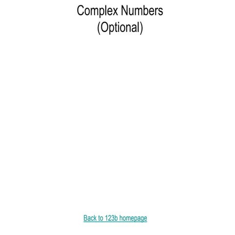 5 1 complex numbers