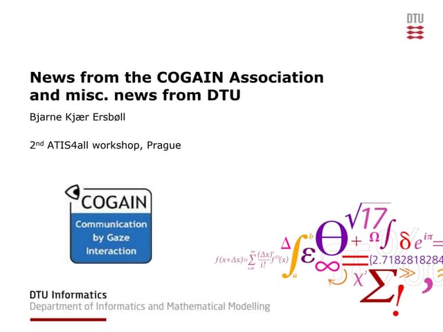 5.3.2nd WS. News from the COGAIN As...