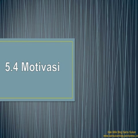 5.4 motivasi