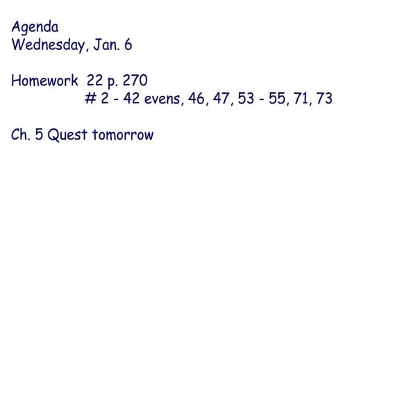 Prentics Hall Algebra 1 Ch. 5 6