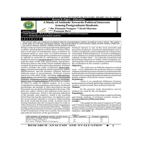 Basic concepts on political science | PDF