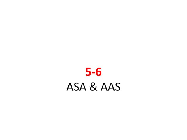 Geometry 5-6 ASA and AAS