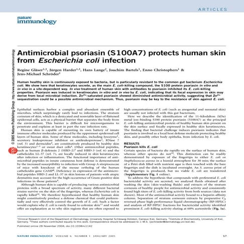 5 Antimicrobial Skin Peptides And Proteins | PDF
