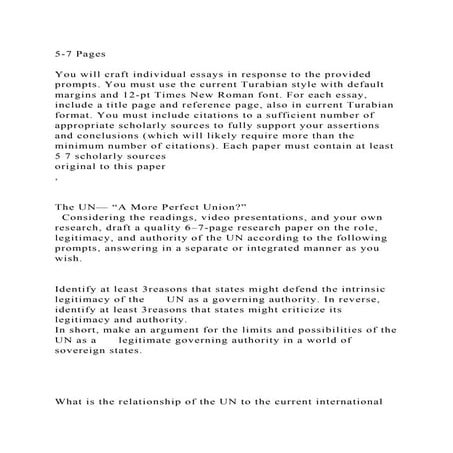 5-7 PagesYou will craft individual essays in response to the pro.docx