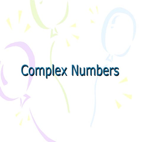 5.9 complex numbers