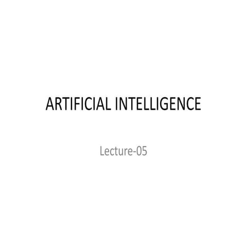 5  ai lecture-05 expert system