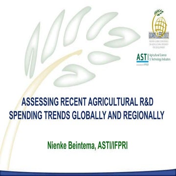C1.1. Assessing Recent Agricultural R&D Spending Trends Globally and Regionally