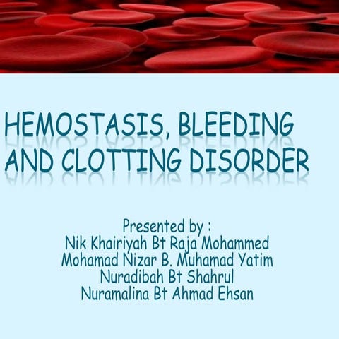 5. bleeding disorder