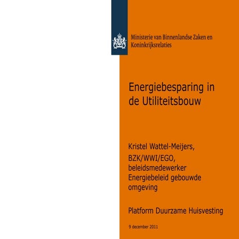 Energiebesparing in de utiliteitsbouw