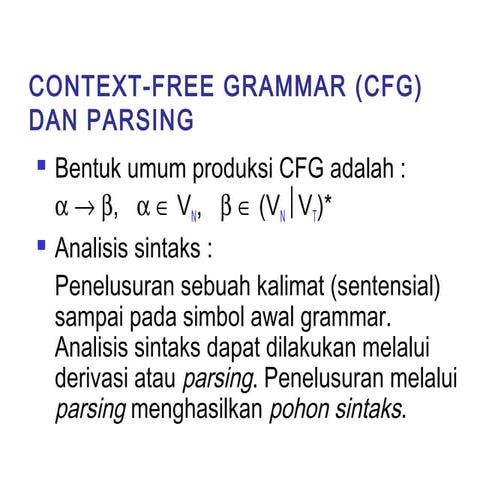 5. cf dan parsing