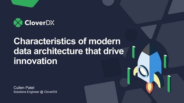 Characteristics of modern data architecture that drive innovation