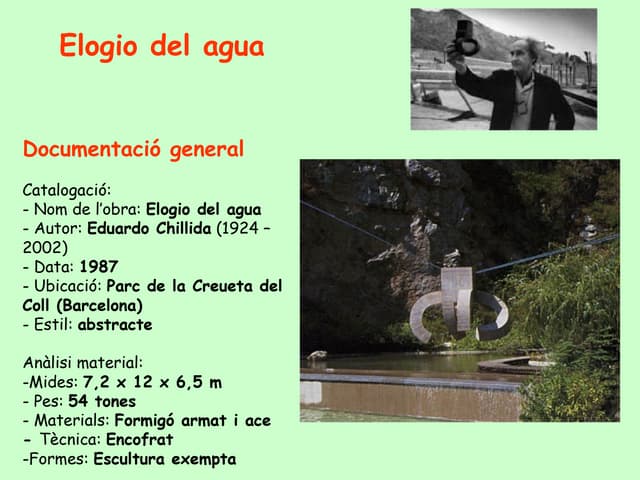 Chillida.Elogi de l'aigua | PPT