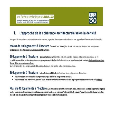 L’approche de la cohérence architecturale selon la densité, par Jean-Pierre D...