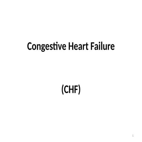 cardiovascular Nursing Congestive Heart Failure.pptx