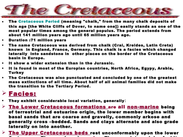 Cretaceous Periods