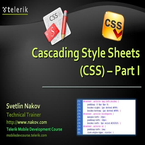 CSS Part I | PPT