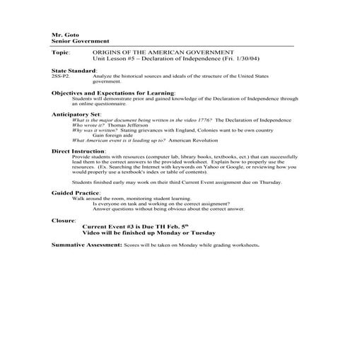 5 declaration ofindependence