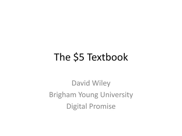 The $5 Textbook