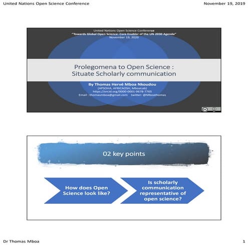 Prolegomena to Open Science : Situate Scholarly communication