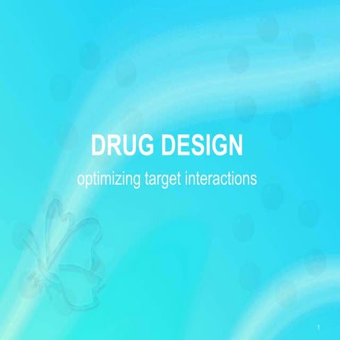 Drug Design Lectures for undergraduate students