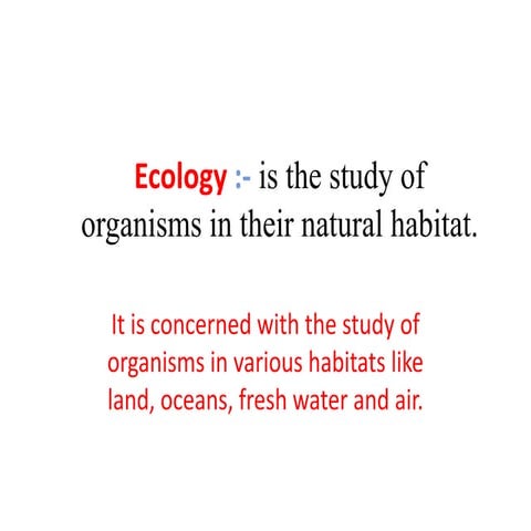 5 ecology and ecosystem