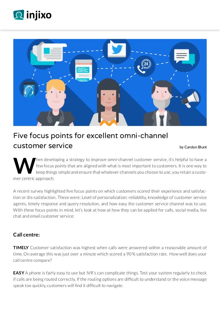 5 Focus Points For Excellent Omni Channel Customer Service
