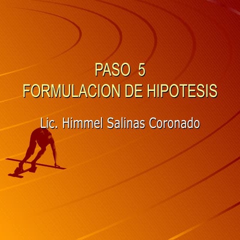 5. formulacion de hipotesis