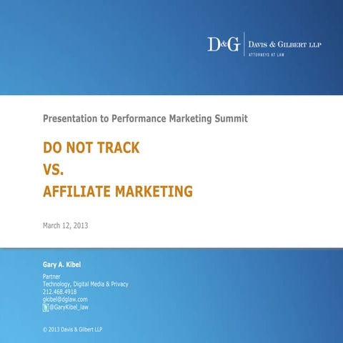 Do Not Track vs. Affiliate Marketing