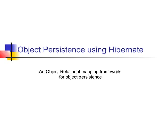 hibernate with JPA