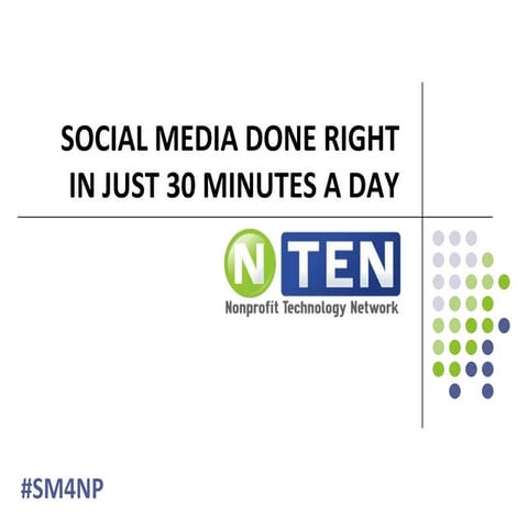 Holly Ross: Social Media Done Right in 30 Minutes a Day 