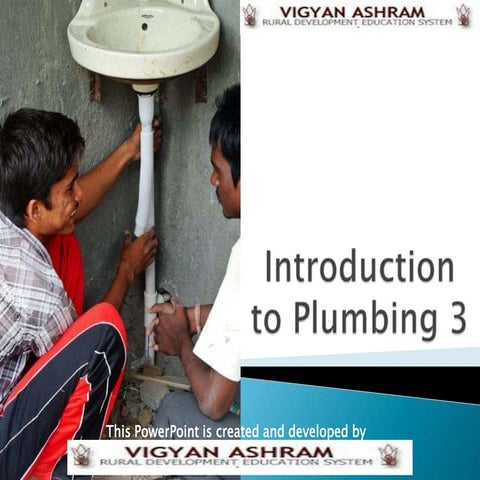 introduction to plumbing 3 brifing on basic principles | PPTX