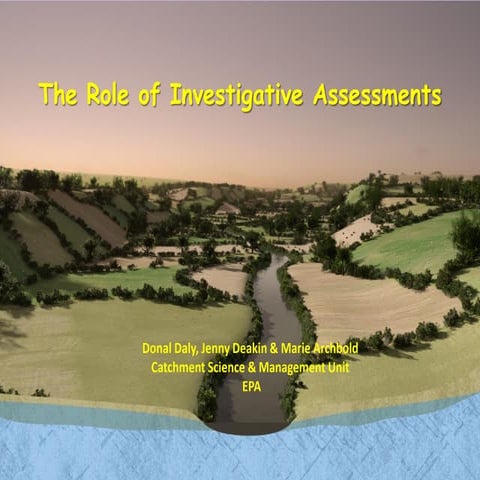 5 Investigative Assessments. Donal Daly