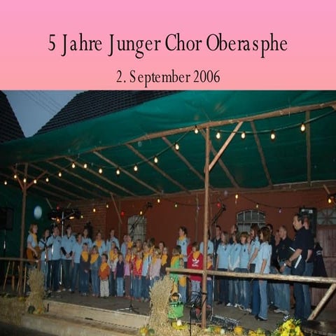 5 Jahre Junger Chor Oberasphe