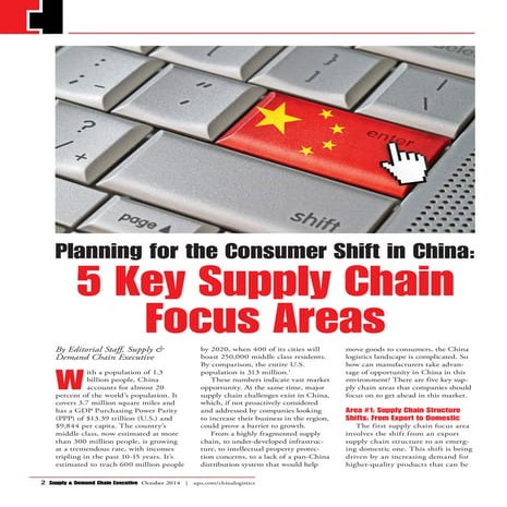 UPS 5 Key Supply Chain Focus Areas