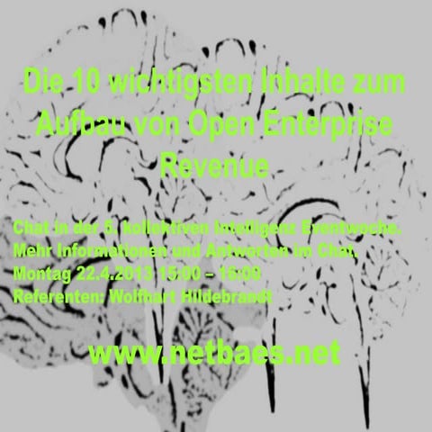 Die 10 wichtigsten Inhalte zum Aufbau von Open Enterprise Revenue