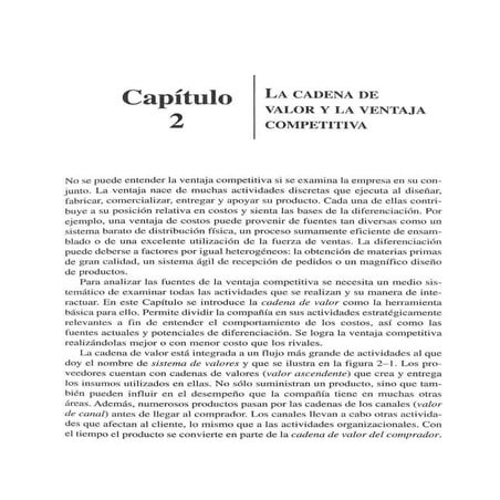 Que es la Cadena de valor