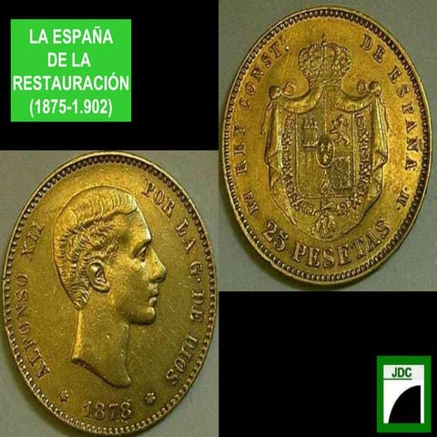 LA ESPAÑA DE LA RESTAURACION (1875-1902)