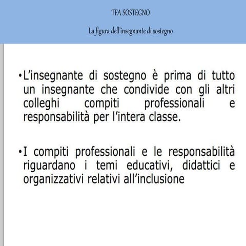 Differenza Tra Asacom E Insegnante Di Sostegno 5 la figura dell'insegnante di sostegno | PPT