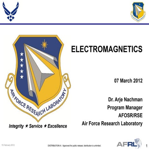 Nachman - Electromagnetics - Spring Review 2012