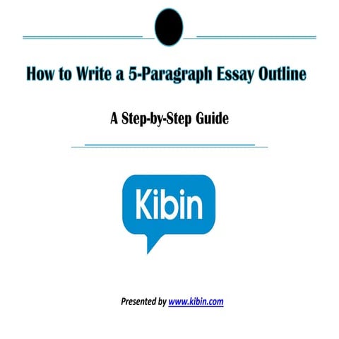 How to Write a 5-Paragraph Essay Outline