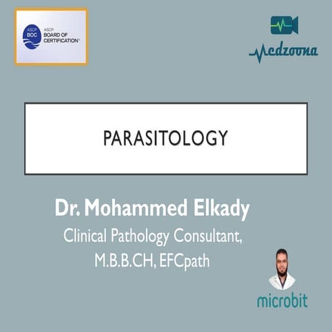 5-Parasitology Branch Lecture in microbiology