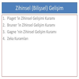 5   piaget ve bilişsel gelişim
