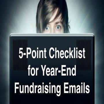 5-Point Checklist for Year-End Fundraising Emails