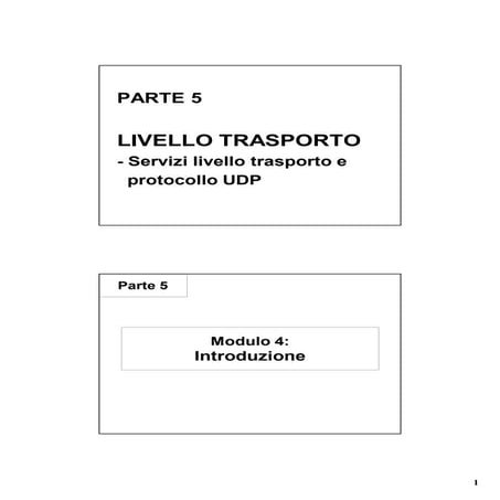 5 Protocolli Trasporto Parte1