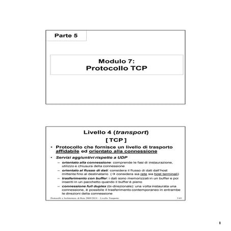 5 Protocolli Trasporto Parte2