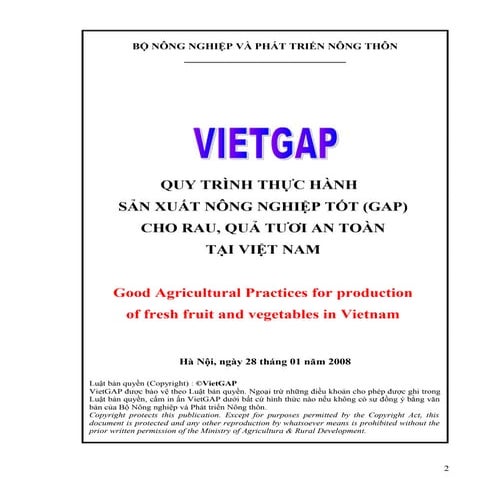 Quy chuẩn VietGAP
