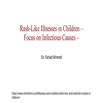Paediatric rashes | PPTX